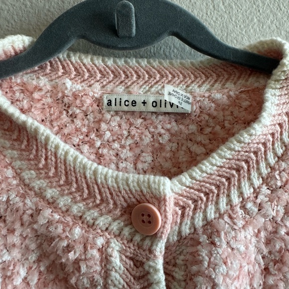 Alice + Olivia by Stacy Bendet Noella Crew Neck Cropped Cardigan - Picture 7 of 16